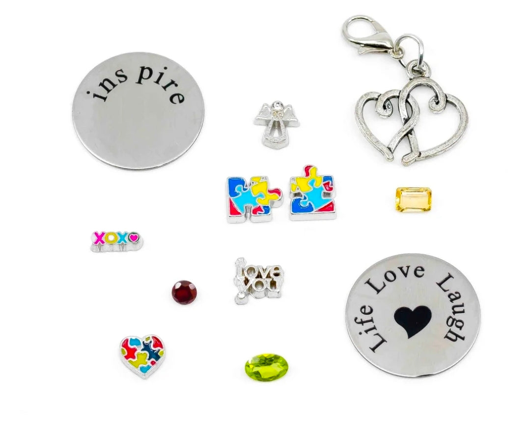Autism Awareness Charm Bomb