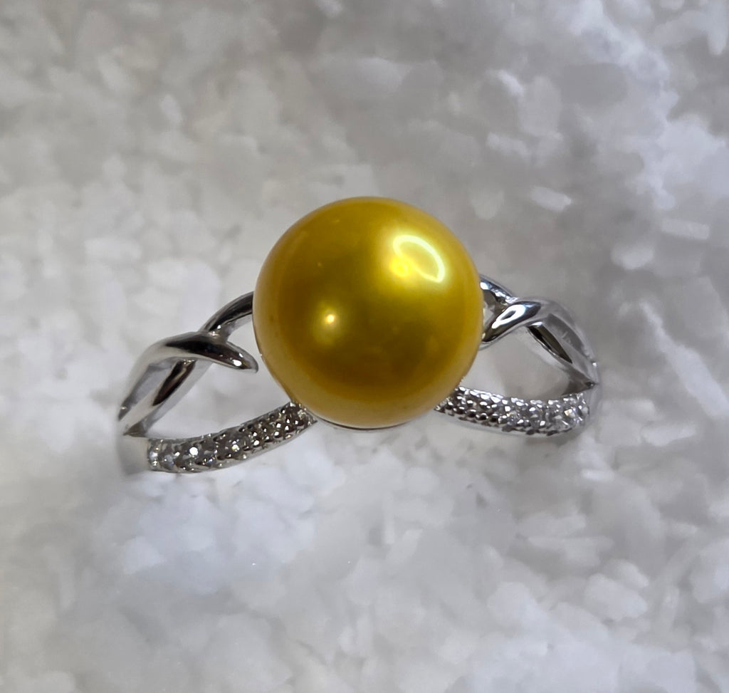 Crowned Edison Sterling Ring