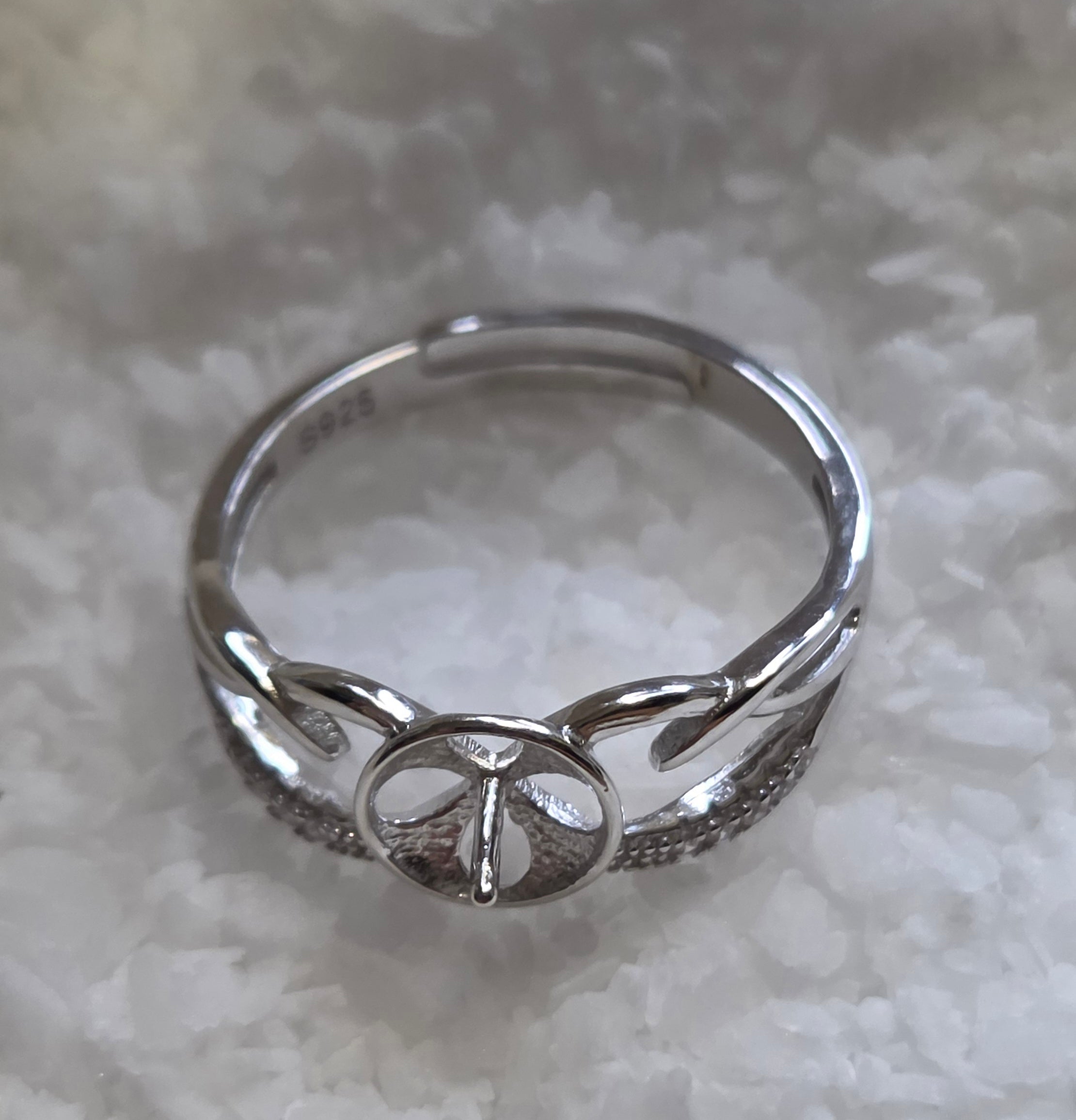 Crowned Edison Sterling Ring