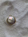 Coin Drop Necklace W/ Gold
