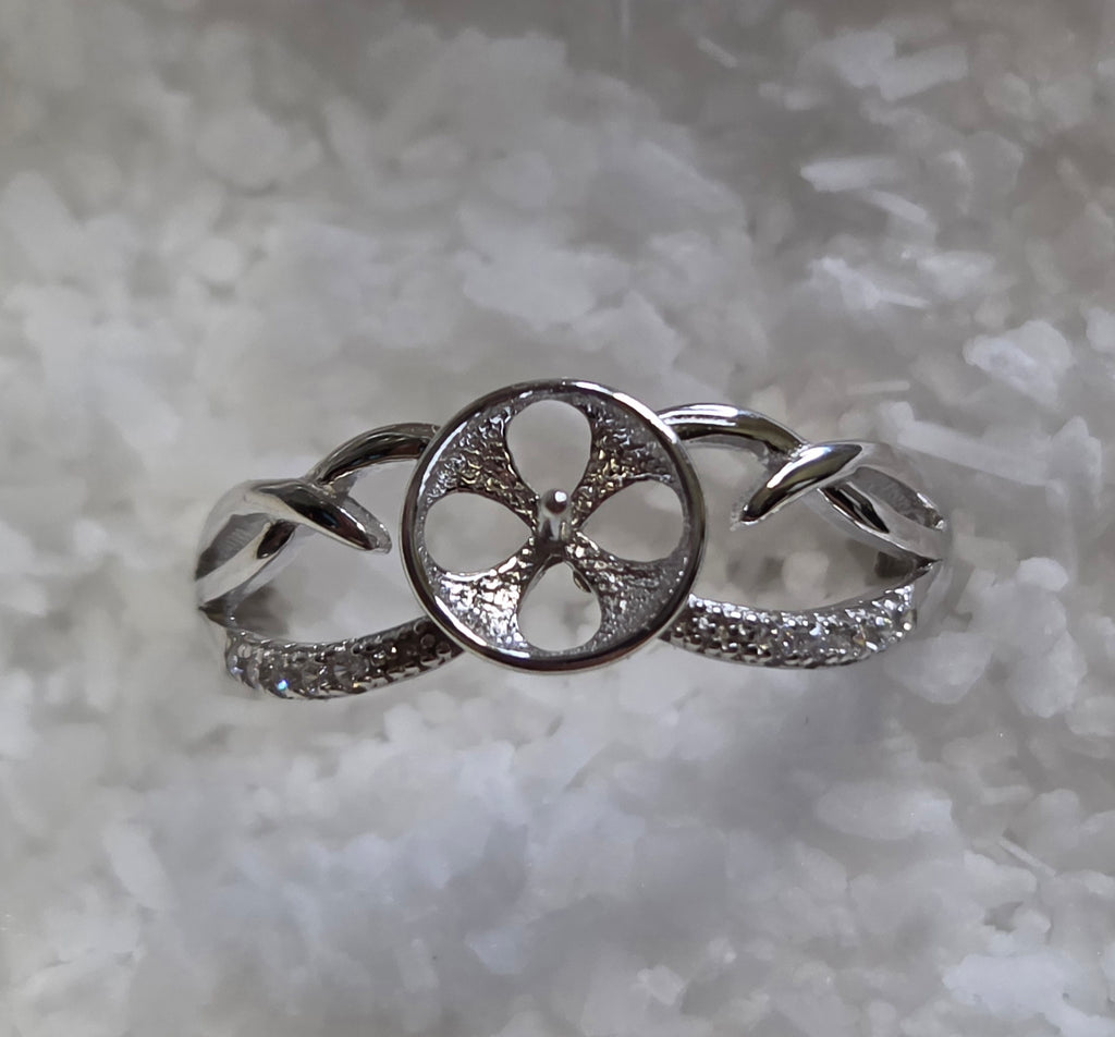 Crowned Edison Sterling Ring