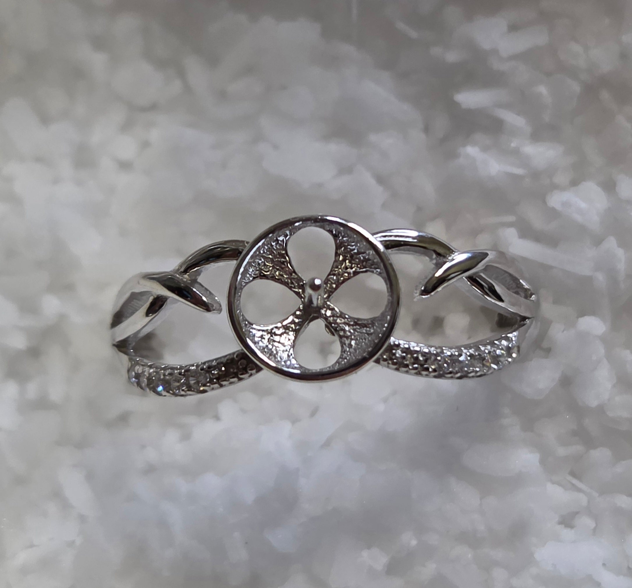 Crowned Edison Sterling Ring