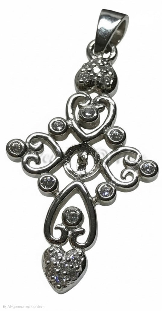 Hearts Sterling Pendant