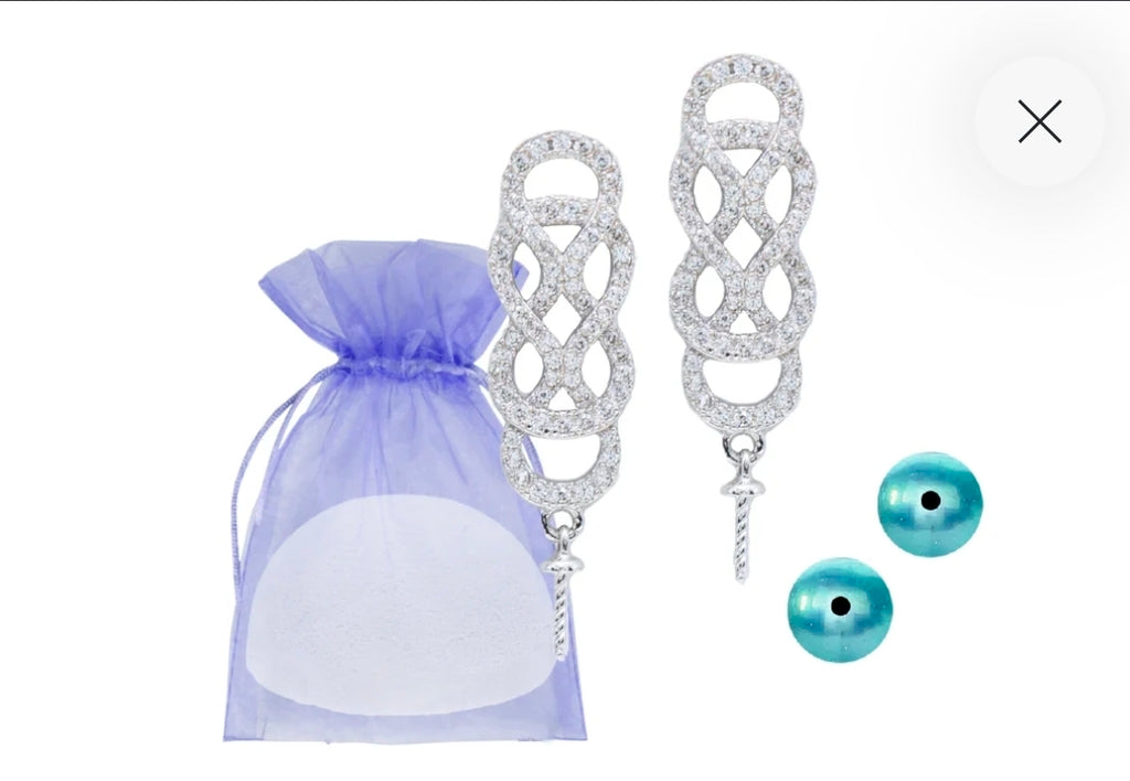 Sterling Pearl/Gemball Earring Bomb