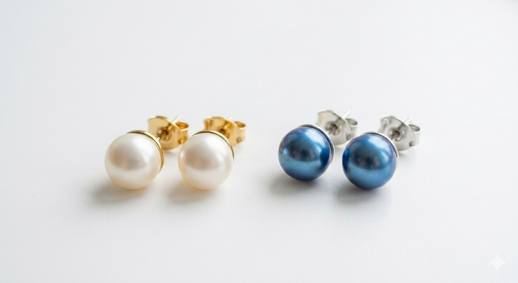 Pearl Stud Earrings
