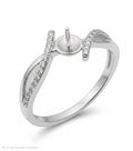 Noble Twist Sterling Ring