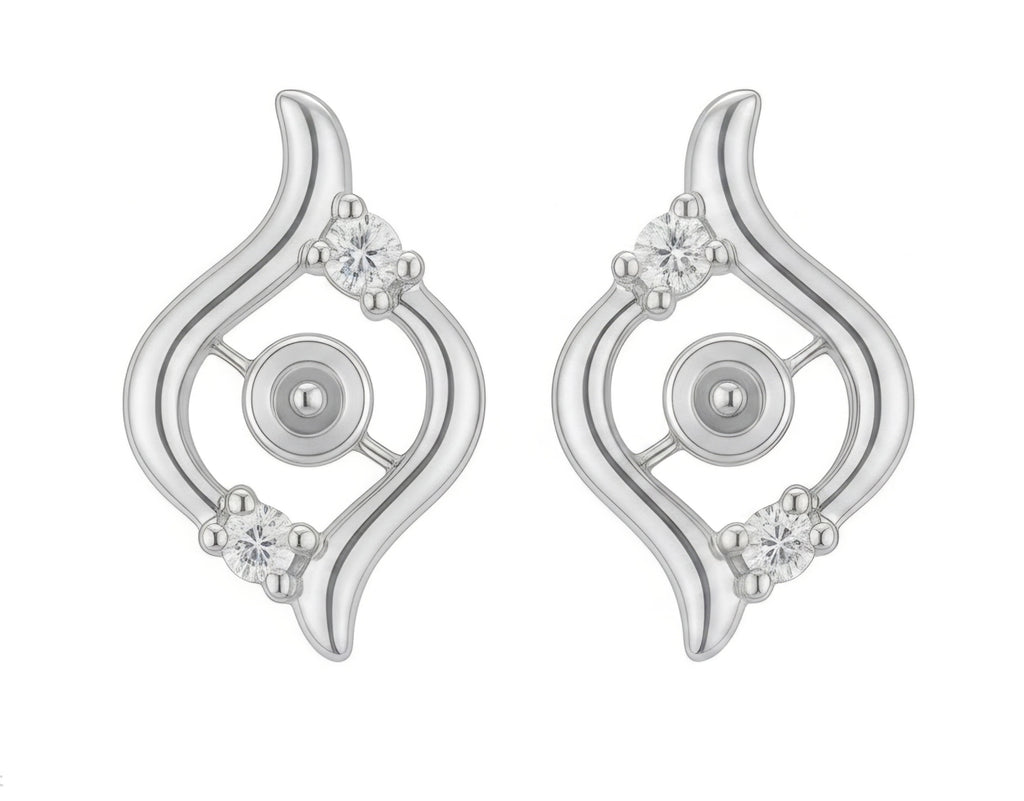 Twin Flames Sterling Earrings