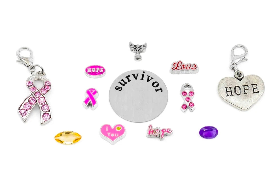 Breast Cancer Charm Bomb