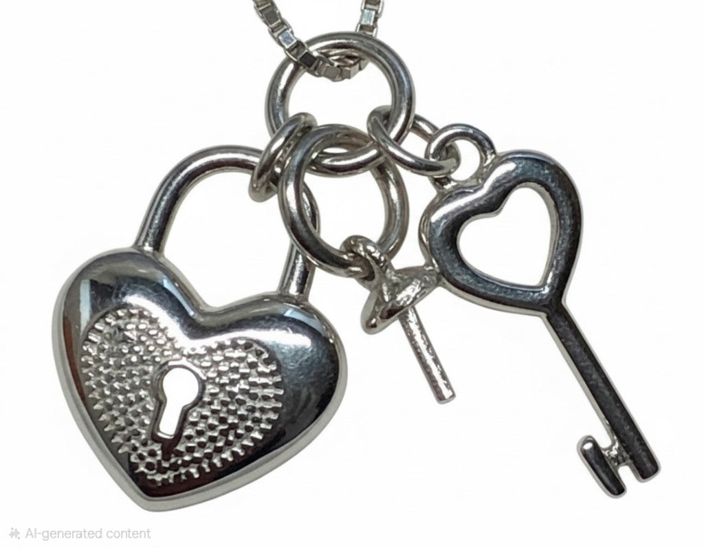 Lock N Key Sterling Pendant