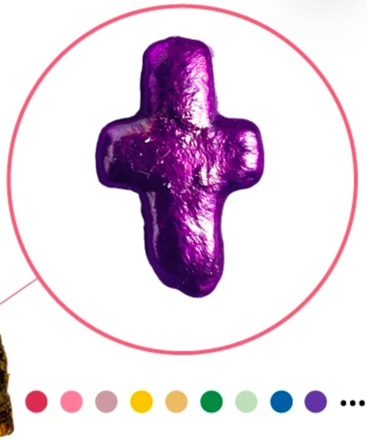 Small Colored Cross Pearl Oyster